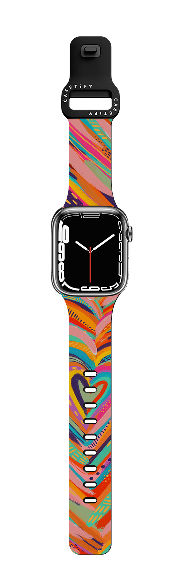 EttaVee Art Heart No.2 | Apple Watch Series 7-9 (45mm) / Impact Band / Black | Image 1