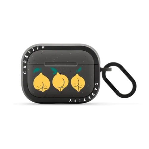 Lemons | AirPods Pro 2 / Earbuds Bounce Case / Matte Charcoal | Image 1