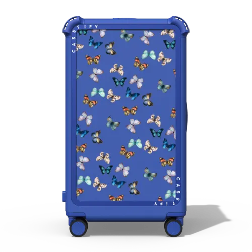 Noir Butterfly | 29" Check-In Trunk Suitcase / Bounce Suitcase / Cobalt Blue | Image 1