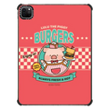 Always Fresh and Hot Burgers by LuLu the Piggy | iPad Pro 11-inch (3rd/4th gen) / iPad Impact Case / Black | Image 1