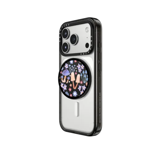 Lavender Mushrooms | Snappy Grip Stand / Snappy Grip Stand MagSafe Compatible / Black | Image 2