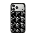 Sad Skelly pattern | iPhone 17 Pro Max / Impact Case MagSafe Compatible / Black | Image 1