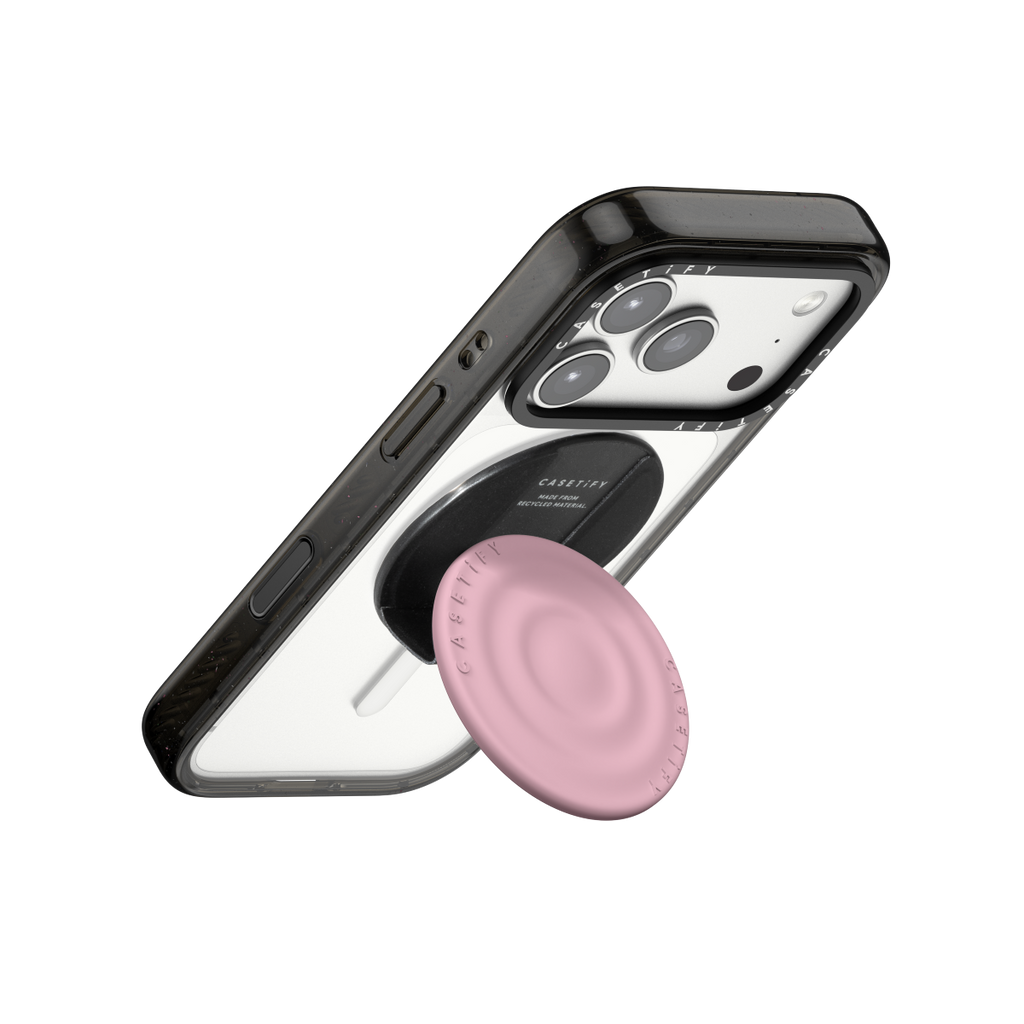 Snappy Ripple Grip Stand MagSafe Compatible - Primrose Pink