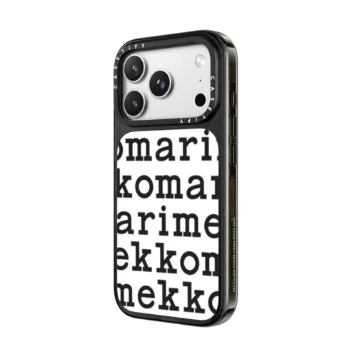 Marimekko Logo Pattern Case (White) | iPhone 18 Pro Max / Impact Case MagSafe Compatible - Glossy / Glossy Black | Image 2