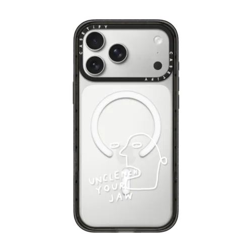 UNCLENCH YOUR JAW | iPhone 17 Pro Max / Impact Case MagSafe Compatible / Black | Image 1