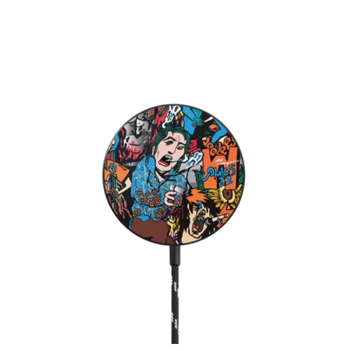 WLX Comics-Mens Wireless Charger |   / PowerThru Magnetic Wireless Charger MagSafe Compatible / Black | Image 1