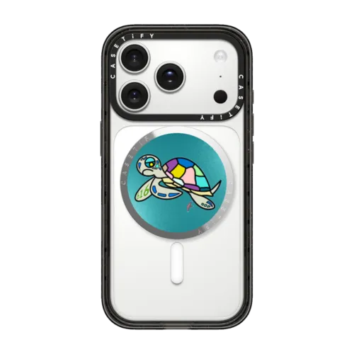 Sea Turtle by BC Grip Stand | Snappy Grip Stand / Snappy Mirror Grip Stand MagSafe Compatible / Silver | Image 1