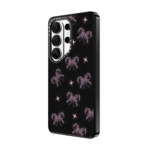 Pink Dreamy Ribbon | Galaxy S26 Ultra / Impact Magnetic Case / Black | Image 2