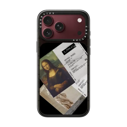 Custom Mona Lisa Case | iPhone 18 Pro Max / Impact Case MagSafe Compatible - Glossy / Glossy Black | Image 1