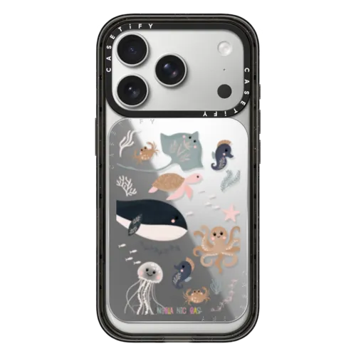 The World is Your Oyster | Snappy Cardholder Stand / Snappy Mirror Cardholder Stand MagSafe Compatible / Silver | Image 1
