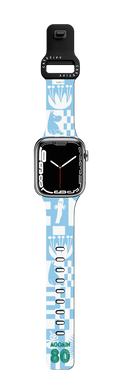 Moomin Puzzle Pattern Watch Band | Apple Watch Series 7-9 (45mm) / Impact Band / Black | Image 1