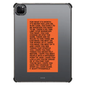 For What It's Worth iPad Case by Quotes by Christie | iPad Pro 11-inch (3rd/4th gen) / iPad Impact Case / Black | Image 1