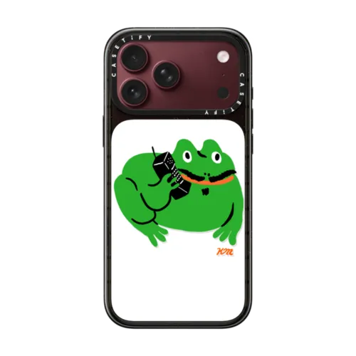 Business Frog by Kristina Micotti | iPhone 18 Pro Max / Impact Case MagSafe Compatible - Glossy / Glossy Black | Image 1