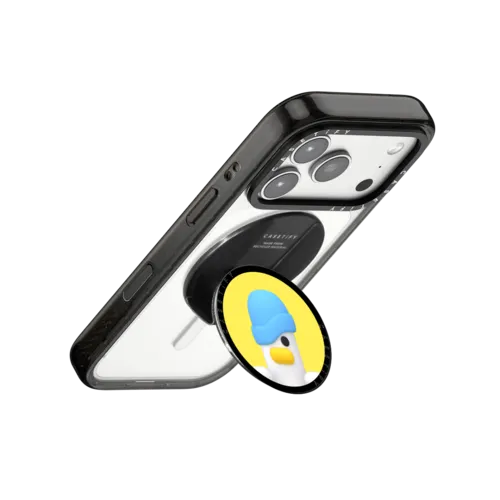 HIPPY SMILE | Snappy Grip Stand / Snappy Grip Stand MagSafe Compatible / Black | Image 3