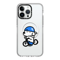 mini JOHN (Cycling) | iPhone 14 Pro Max / Impact Clear Case MagSafe Compatible / Clear | Image 1