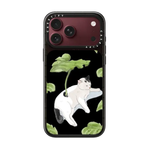 Summer Cat | iPhone 18 Pro Max / Impact Case MagSafe Compatible - Glossy / Glossy Black | Image 1
