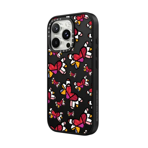 LOVE IS IN THE AIR BY ROMERO BRITTO | iPhone 16 Pro Max / Impact Case MagSafe Compatible / Matte Black | Image 2