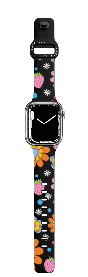 Flower Power | Apple Watch Series 7-9 (45mm) / Impact Band / Black | Image 1