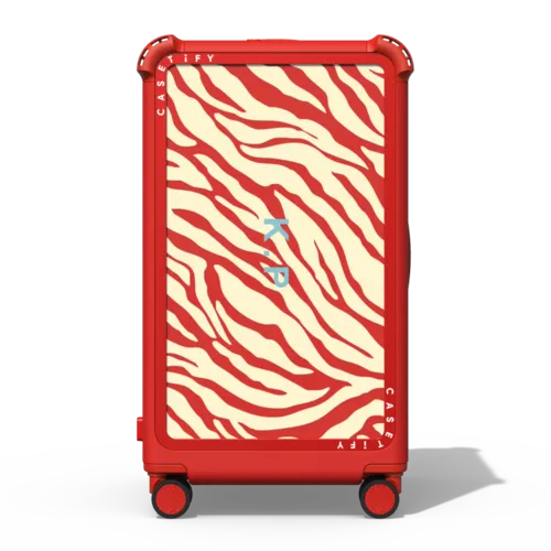 Custom Suitcase | 29" Check-In Trunk Suitcase / Bounce Suitcase / Cherry Red | Image 1