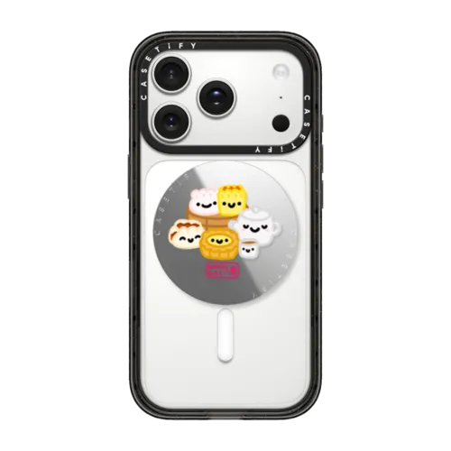 You Are What You Eat Dim Sum | Snappy Grip Stand / Snappy Mirror Grip Stand MagSafe Compatible / Silver | Image 1