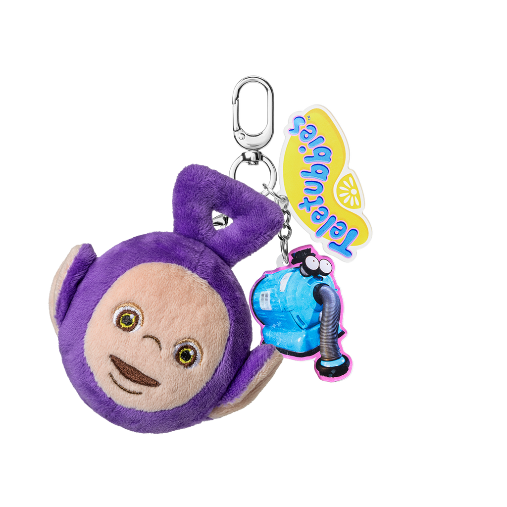 Meet the Teletubbies Special Set (Tinky Winky) - iPhone 16 Pro Max MagSafe Impact Case + Teletubbies Phone Case Dangler Blind Box + Teletubbies Phone Chain