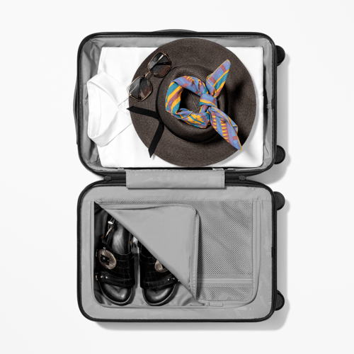 Little Bunnies CARRY-ON SUITCASE | 21" Carry-On Suitcase / Bounce Suitcase / Matte Black | Image 2