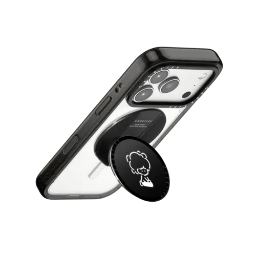 Quietly Burnt Out | Snappy Grip Stand / Snappy Grip Stand MagSafe Compatible / Black | Image 3