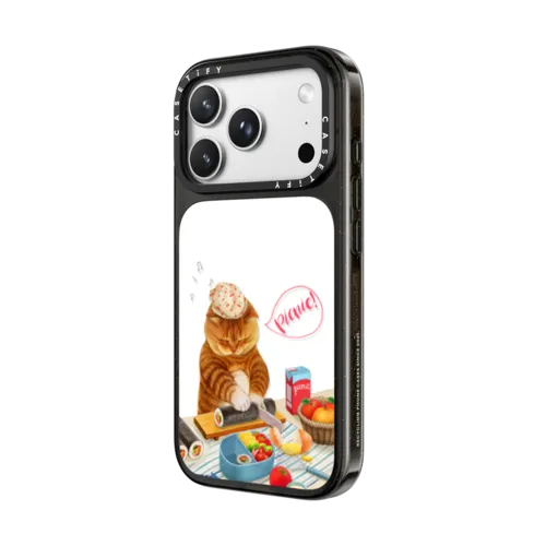 Mama cat | iPhone 18 Pro Max / Impact Case MagSafe Compatible - Glossy / Glossy Black | Image 2