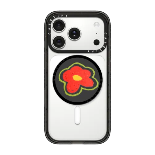red daisy | Snappy Grip Stand / Snappy Grip Stand MagSafe Compatible / Black | Image 1