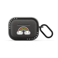 Double Rainbow | AirPods Pro 2 / Earbuds Bounce Case / Matte Charcoal | Image 1