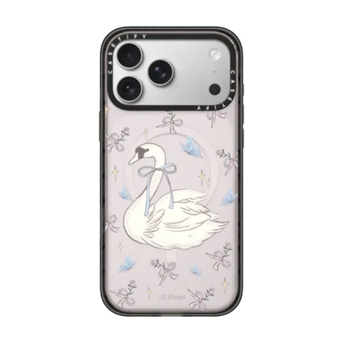Swan Dance | iPhone 17 Pro Max / Impact Case MagSafe Compatible / Black | Image 1