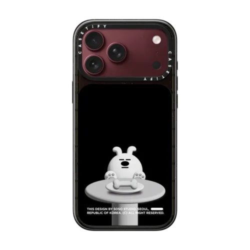 SOSO HUNGRY BONE | iPhone 18 Pro Max / Impact Case MagSafe Compatible - Glossy / Glossy Black | Image 1