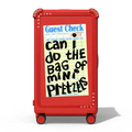 The Bag of Mini Pretzels | 29" Check-In Trunk Suitcase / Bounce Suitcase / Cherry Red | Image 1