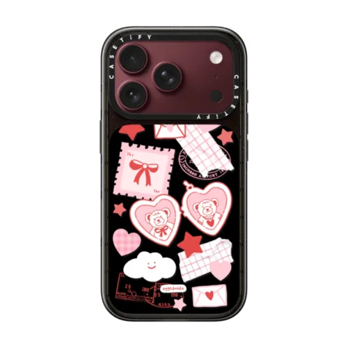 Teddy Bear Love | iPhone 18 Pro / Impact Case MagSafe Compatible - Glossy / Glossy Black | Image 1
