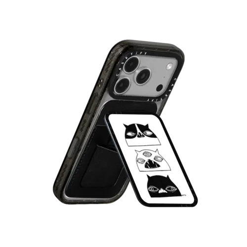 Stack Cats | Snappy Cardholder Stand / Snappy Cardholder Stand MagSafe Compatible / Black | Image 3