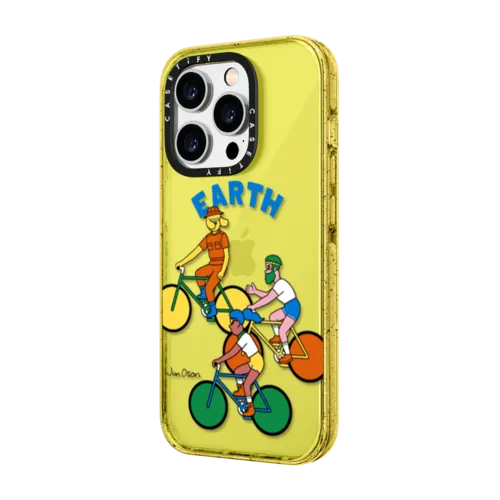 Cycling iPhone Case | iPhone 14 Pro Max / Impact Case / Yellow | Image 2