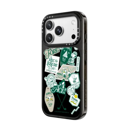 PEANUTS Country Club Phone Case | iPhone 18 Pro Max / Impact Case MagSafe Compatible - Glossy / Glossy Black | Image 2