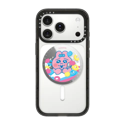 OPANCHU USAGI POWER CEREAL SNAPPY GRIP STAND | Snappy Grip Stand / Snappy Mirror Grip Stand MagSafe Compatible / Silver | Image 1