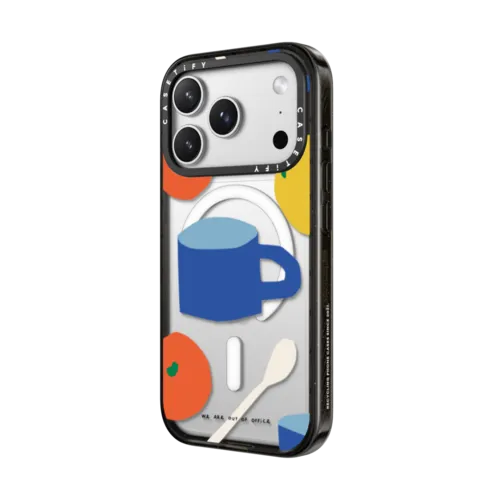 Coffee by We are out of office | iPhone 17 Pro Max / Impact Case MagSafe Compatible / Black | Image 2