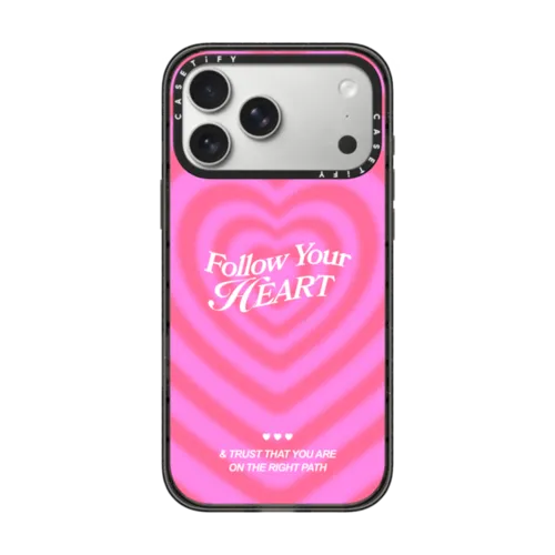 Follow Your Heart | iPhone 17 Pro Max / Impact Case MagSafe Compatible / Black | Image 1