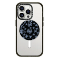NMK Blue Peony and Plum Blossom Nacre Snappy Grip Stand | Snappy Grip Stand / Snappy Pearl Grip Stand MagSafe Compatible / White W/ Black | Image 1