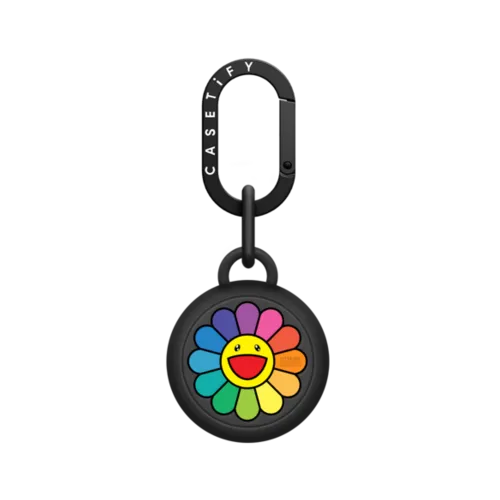 SUPERFLAT FLOWER(RAINBOW) AIRTAG HOLDER | AirTag / AirTag Holder / Licorice | Image 1