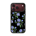 Blue Flowers | iPhone 18 Pro Max / Impact Case MagSafe Compatible - Glossy / Glossy Black | Image 1