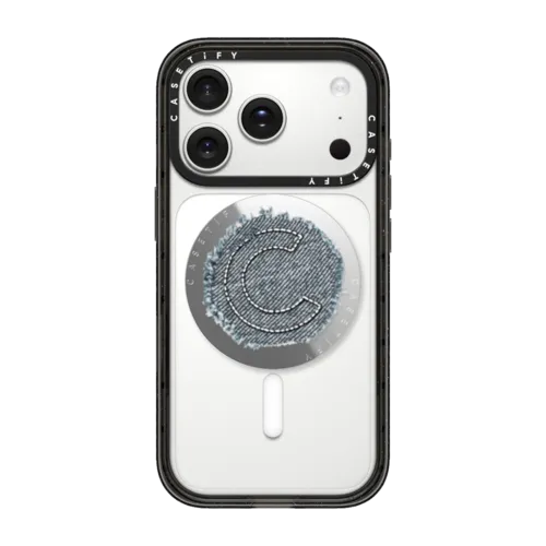 Denim Manifesto Snappy Grip Stand | Snappy Grip Stand / Snappy Mirror Grip Stand MagSafe Compatible / Silver | Image 1