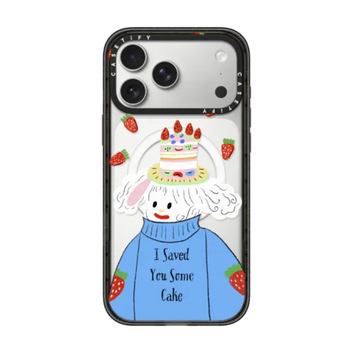 I SAVED YOU SOME CAKE | iPhone 17 Pro Max / Impact Case MagSafe Compatible / Black | Image 1