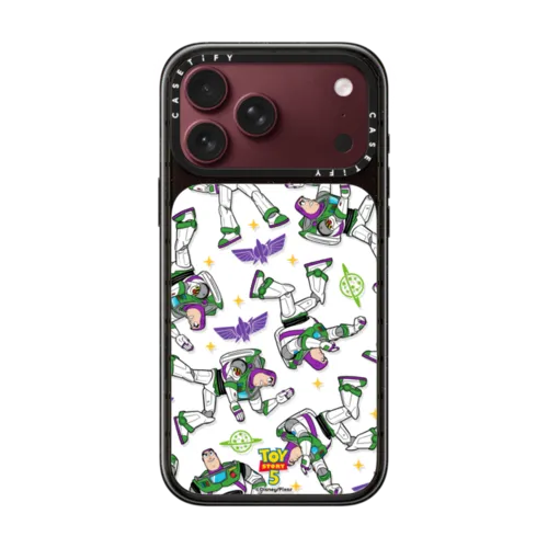 Toy Story 5 Buzz Lightyear Pattern Case | iPhone 18 Pro Max / Impact Case MagSafe Compatible - Glossy / Glossy Black | Image 1