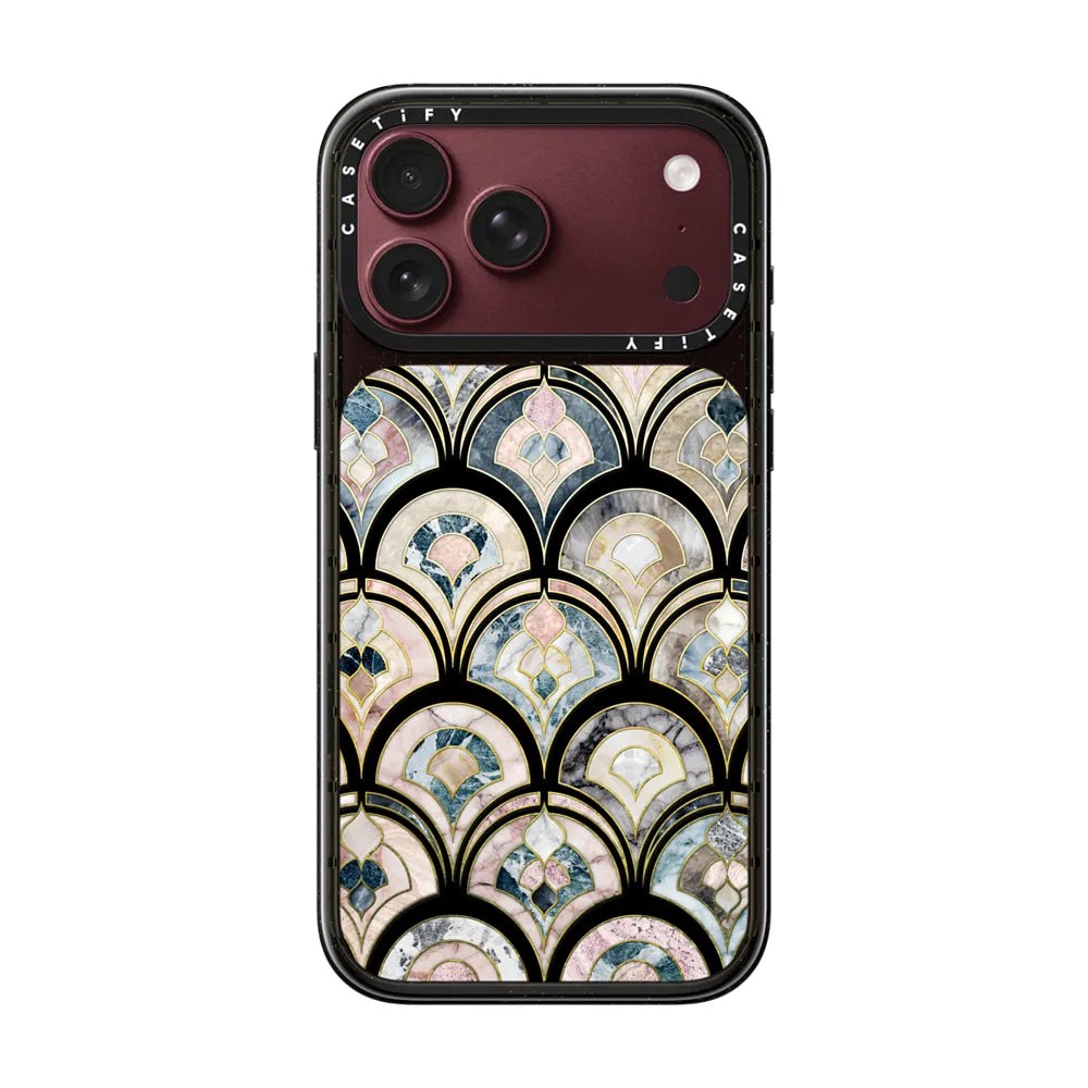 Art Deco Marble Tiles in Soft Pastel on transparent 2 | Image 1