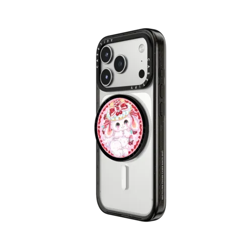 Cherry Lady | Snappy Grip Stand / Snappy Grip Stand MagSafe Compatible / Black | Image 2