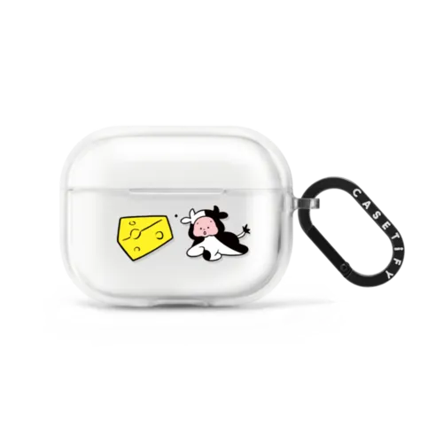 Cow by TARO OONO | AirPods Pro 2 / Earbuds Impact Case / Frost | Image 1