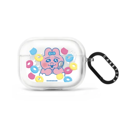 OPANCHU USAGI POWER CEREAL EARBUDS CASE | AirPods Pro 2 / Earbuds Impact Case / Frost | Image 1
